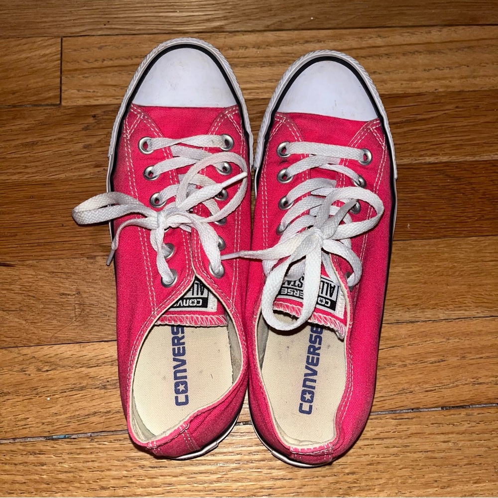 Converse Pink Low-Top Sneakers